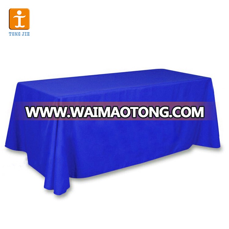 Popular custom cheap trade show 6ft advertising table cloth