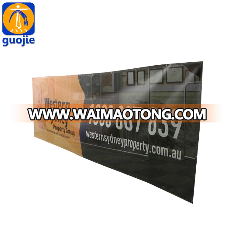 Professional printing good quality custom outdoor polyester mesh fence banner